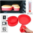 thumbnail image 3 of BAKER DEPOT Nonstick Flexible Reusable Round Silicone Baking Mold for Layer Cakes, 4/6/8/10 Inch, Set of 4, 3 of 6