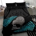 thumbnail image 3 of Nueva Zelanda Helecho Plata Rugby Juego De Cama Pacific 2023 Kia Haka Kiwis Con, 3 of 4
