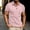 Pink, variant on Mens Casual Short Sleeve Golf Henley Shirts Stylish Men Dress Tshirts Business Guys Summer Tops Clothing Regular Fit