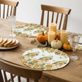 thumbnail image 5 of Yellow Sunflower Round Braided Placemats Set of 1, Gnome Leaf Butterfly Pastoral Plant Heat Insulation Place Mats Washable Non-Slip Table Mats for Kitchen Dining Party, 13 Inches, 5 of 9