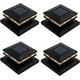 thumbnail image 1 of MAGGIFT Luces Solares para Postes - Luz Solar para Tapa de Terraza para Cercas Al Aire Libre - LED Blanco Cálido - Se Adapta a Postes de Madera de 4x4, 5x5 O 6x6 - Paquete de 4 de Color Negro, 1 of 7