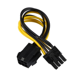 4-Pack Dual 4-Pin Molex To 6-Pin PCI-E Power Adapter Cables For Graphics Cards
