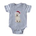 thumbnail image 1 of CafePress - Bichon Frise Christmas - Cute Infant Baby Football Bodysuit, 1 of 1