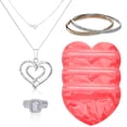 thumbnail image 3 of WORGEOUS 50 pcs bolsas de regalo de día de San Valentín bolsas de plástico con forma de corazón bolsas de golosinas de dulces, 3 of 8