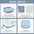 thumbnail image 4 of Soporte Para Cepillo De Dientes Para Baño De Plástico Desmontable Para Una Fácil Limpieza, Almacenamiento Multifuncional, 3 Ranuras, Cepillo De Dientes Eléctrico Antideslizante Y Organizador De Pasta, 4 of 5