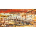 thumbnail image 3 of Florio, Luigi 14x9 Black Modern Framed Museum Art Print Titled - Tramonto su Roma, 3 of 5