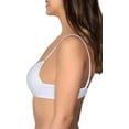 thumbnail image 4 of Fruit of the Loom Women's Breathable Cami Bra with Convertible Straps 2-Pack, White, 34D, 4 of 7