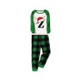thumbnail image 5 of QTSHPN Matching Family Christmas Pajamas Set Long Sleeve Festival Party Warm Button Down Loungewear Sleepwear Pajamas, 5 of 5
