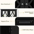 thumbnail image 4 of RoyalCraft Bathroom Wall Medicine Cabinet, Wood Storage with Mirror, Towel Bar, Black, 4 of 8