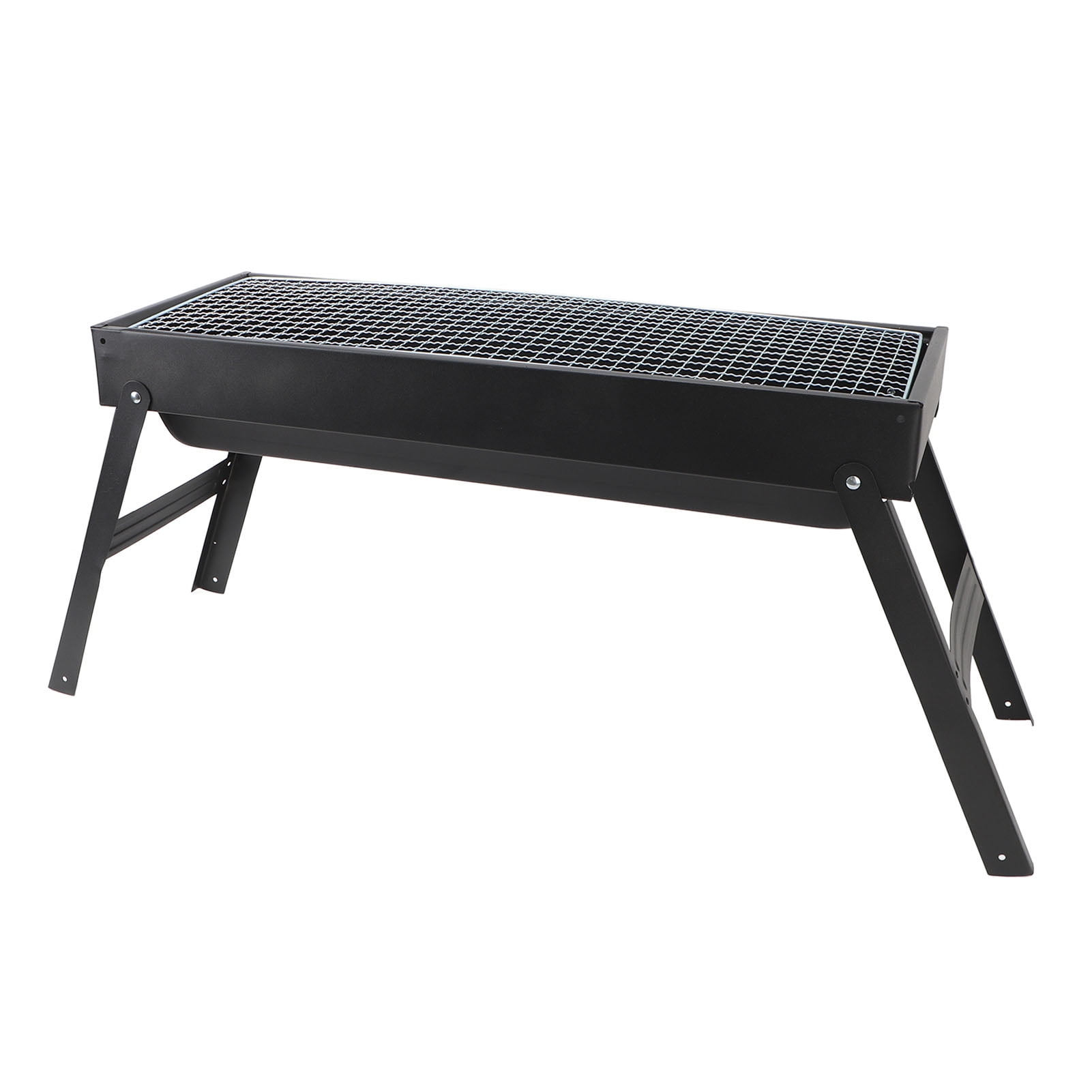 YAHHU Mini Portable Charcoal Barbecue Grill Outdoor Folding BBQ Accessories Iron 10 inches / 25.4 cm