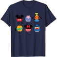 thumbnail image 1 of Disney Mickey Mouse And Friends Halloween Pumpkin Grid T-Shirt All Size S-5XL, 1 of 4
