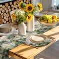 thumbnail image 4 of Summer Tropical Leaves Round 13 Inch Placemats Set of 2, Green Palm Trees Botanical HeatResistant Non Slip Place Mats for Dining Table, Wipeable Braided Kitchen Table Mats for Housewarming, 4 of 9