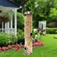 thumbnail image 4 of Comederos para pájaros para exteriores, comedero colgante para jardín, patio, decoración exterior, dispensador de comida, comedero para semillas de pájaros, regalo para amantes de las aves., 4 of 7