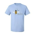 thumbnail image 2 of Wild Bobby, Be Fearless Buzzing Bee Pop Culture Men's Graphic T-Shirt, Light Blue, 3XL, 2 of 3