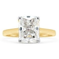 thumbnail image 2 of 1 3/4 ct. t.w 8X6MM Emerald Cut Lab Created Moissanite Diamond Solitaire Engagement Ring For Women In 10K Solid Yellow Gold (G-H Color, VVS1 Clarity,1.75 Cttw)-4.5, 2 of 7