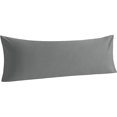 thumbnail image 1 of Cotton Body Pillowcase - Envelope Closure 20x54 Pillowcase, Breathable and Soft Bed Pillow Case, Grey, 1 of 1