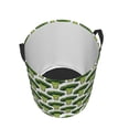 thumbnail image 3 of Balery Cute Broccoli Round Laundry Basket with Handles Waterproof Freestanding Laundry Hamper for Clothes Toys in the Dorm and Family-, 3 of 8