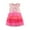 Pink, variant on LYMAYTER 2-7 Y Girls Kids Sweet Princess Dresses Baby Summer Tulle Short Sleeved Tutu Toddler Printed Sundress