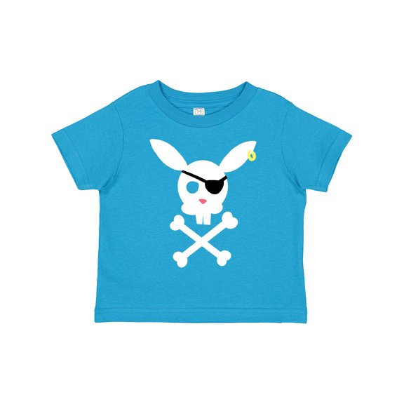 Inktastic Cute Easter Pirate Bunny with Eyepatch and Earring Boys or Girls Toddler T-Shirt