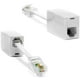 thumbnail image 1 of Retailandbulk (Paquete De 2) Adaptador De Línea Telefónica A Ethernet Rj11 Hembra A Rj45 Macho Para Servicio Telefónico Fijo, 1 of 1