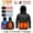Black, variant on ATOGUTA Boys Heated Jacket Warm USB Electric Outdoor Winter Puffer Jacket with No Battery Size 4T-14 Black