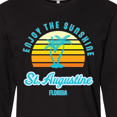 thumbnail image 4 of Inktastic Summer Enjoy the Sunshine St. Augustine Florida in Blue Long Sleeve T-Shirt, 4 of 5