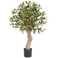 thumbnail image 1 of Nearly Natural 5331 Árbol de seda de olivo, 2,5 pies, verde, 1 of 1