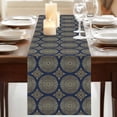 thumbnail image 3 of Table Runners 120 Inches Long Dress Scarves, Traditional Tribe Farmhouse Coffee/Dining/Kitchen Table Runner for Living Room, Retro Rustic Morocco Pattern 13x120 Inch, 3 of 9