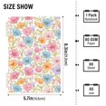 thumbnail image 2 of FORMRS 1-Subject Spiral Notebook 8" x 5" College Ruled 60 Refillable Sheet A5 Hard Cover, Cute Pastel Flowers Pattern, 2 of 7