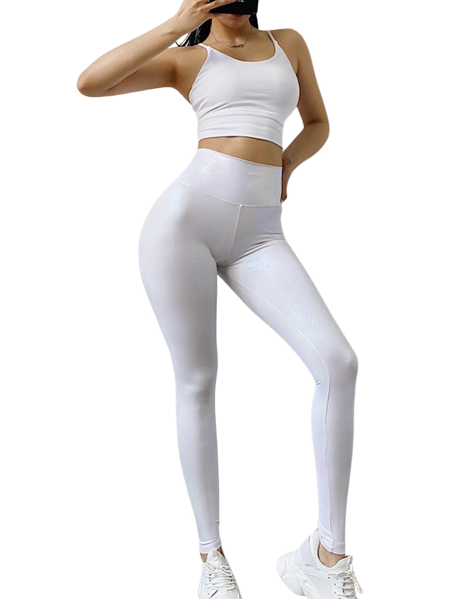 Womens Ladies Sports Elastic Compression Pants Leggings Fitness Skinny Trousers 