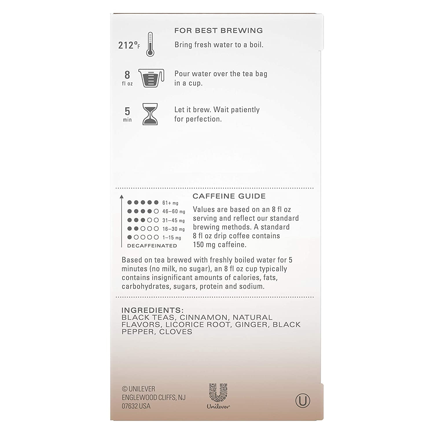 Tazo Tea Bags, Chai Tea, Vanilla Caramel, 20 Count (Pack Of 6)