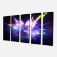 thumbnail image 2 of Explosion Bleue de Gouttes de Peinture - Impression sur Toile Florale, 2 of 3