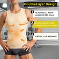thumbnail image 2 of Molutan Mens Compression Shirt Slimming Body Shaper Vest Workout Tank Tops Abs Abdomen Undershirts(Beige, XL), 2 of 7