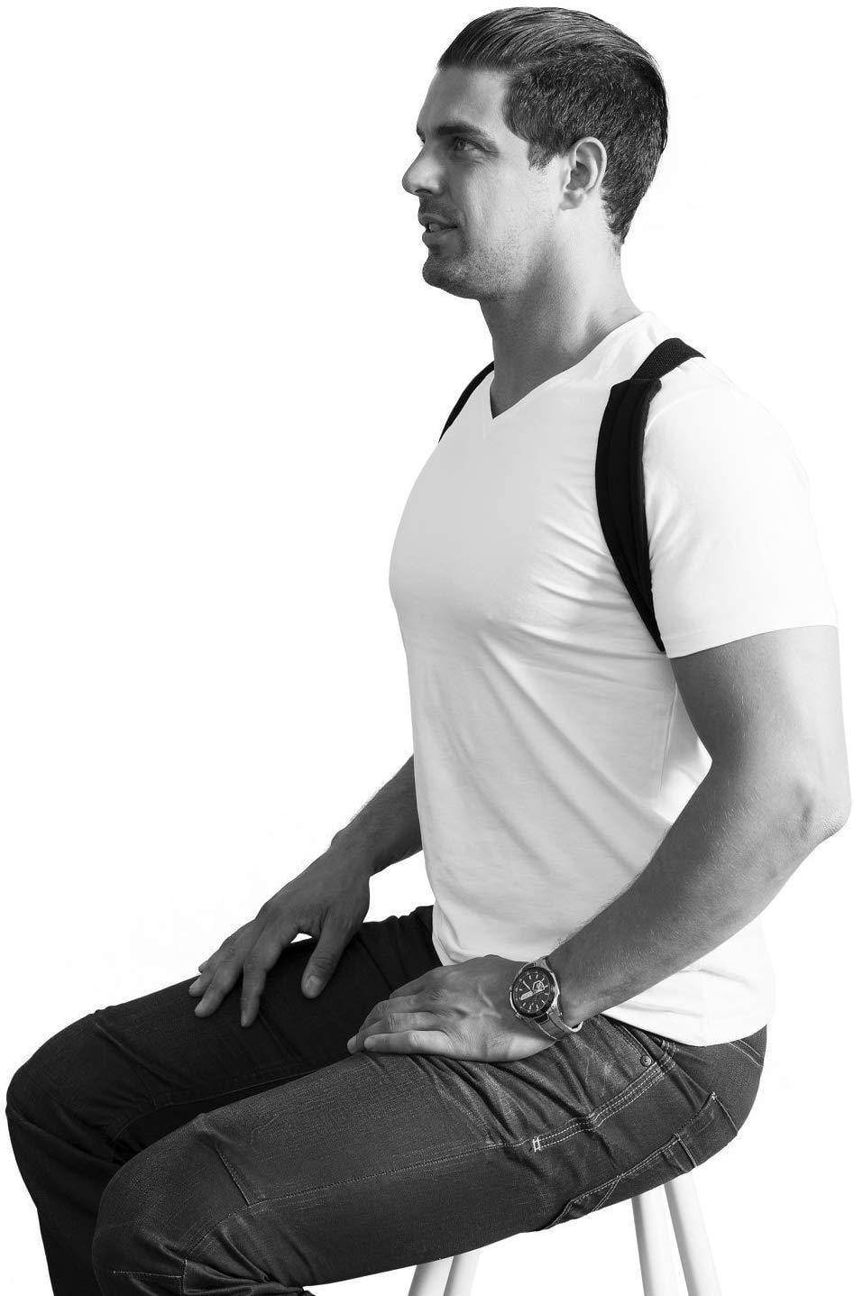 Swedish Posture Classic Shoulder and Upper Back Support m-L (Unisex) Black