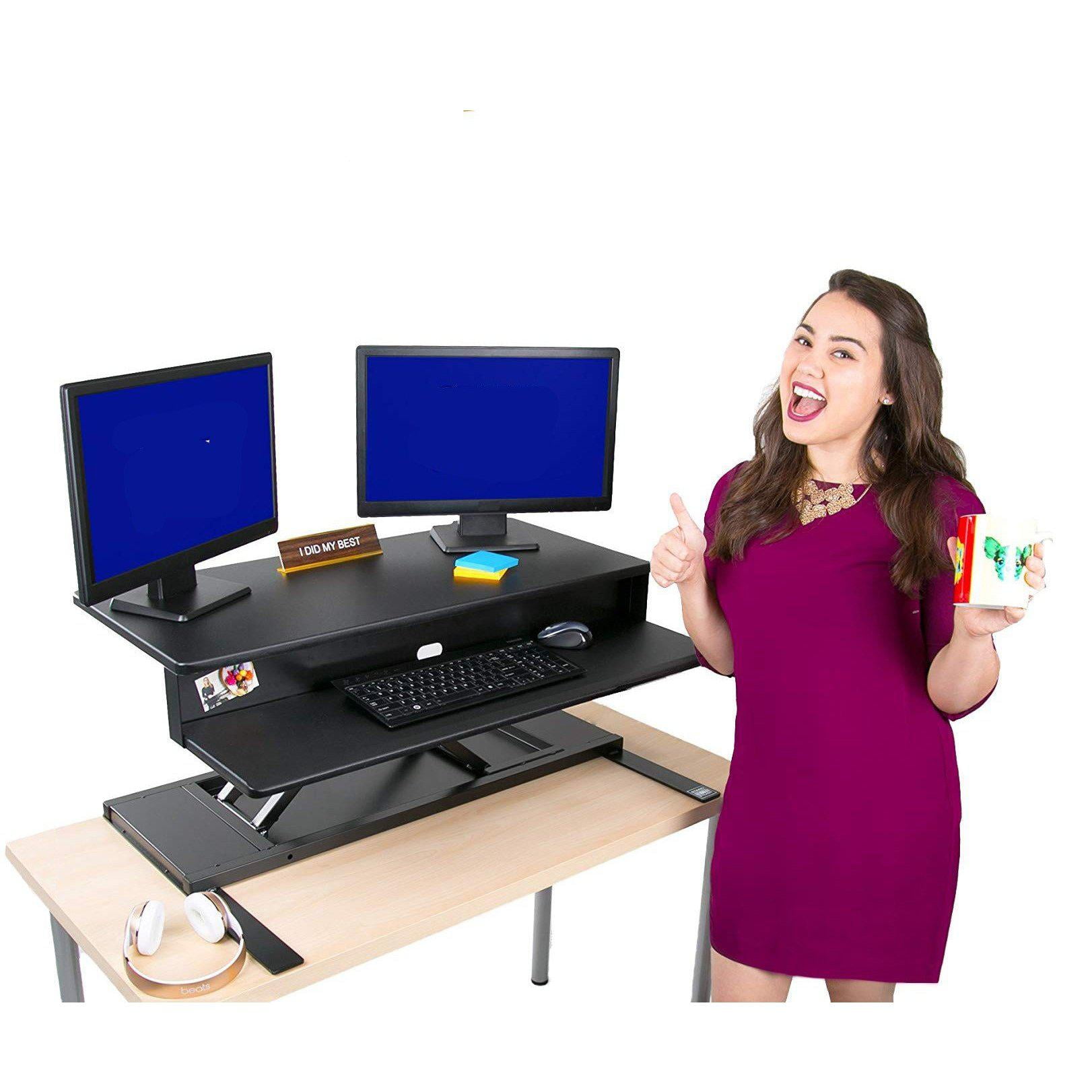 Stand Steady Flexpro Air Standing Desk Precision Desk Converter with