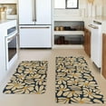 thumbnail image 2 of Blue Daisy Kitchen Mats Decor, Blue Kitchen Rugs Sets of 2, Floral Rug Home Decorations Indoor, 2 of 6