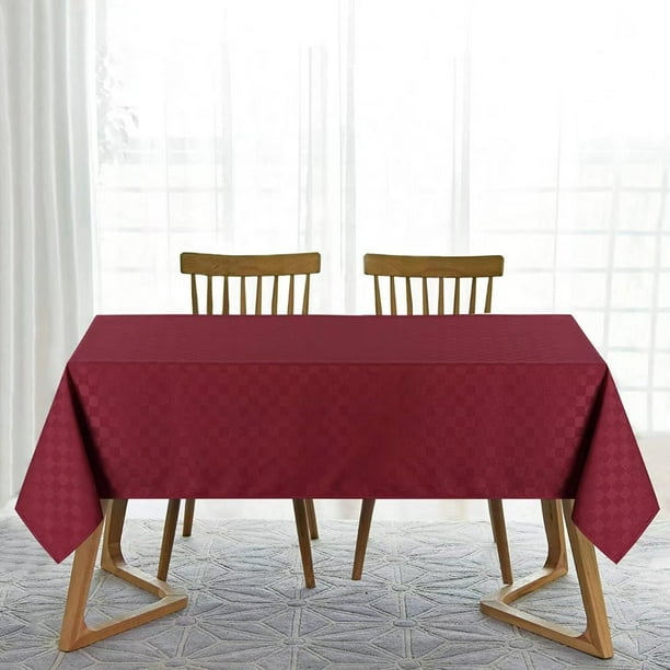 Haperlare Rectangle Tablecloths 60" x 84" Waterproof Stain Resistant Checkered Table Cover for