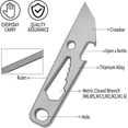 thumbnail image 3 of PASEJDO-Titanium EDC Pry Bar Multitool, Mini Keychain Prybar, 5-in-1 Pocket Crowbar Tool for Everyday Carry, Pocket Screwdriver, Ruler, Bottle & Box Opener, 3 of 4
