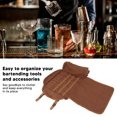 thumbnail image 4 of Canvas Bartender Bag with Strap, Waxed Travel Bartender Bag Canavs Bar Kit Bag for Carrying Bar Tools, Large Capacity, Multifunctional Portable Travel Bartender Kit Bag for Outdoor, 4 of 7