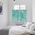 thumbnail image 3 of Teal Coastal Kitchen Curtains Window Panels, Starfish Coral Summer Beach Ocean Insulated Window Treatment Curtain, Grommet Curtains for Bedroom/Living Room/Bathroom, 2 Piece 52"Wx63"L, 3 of 8