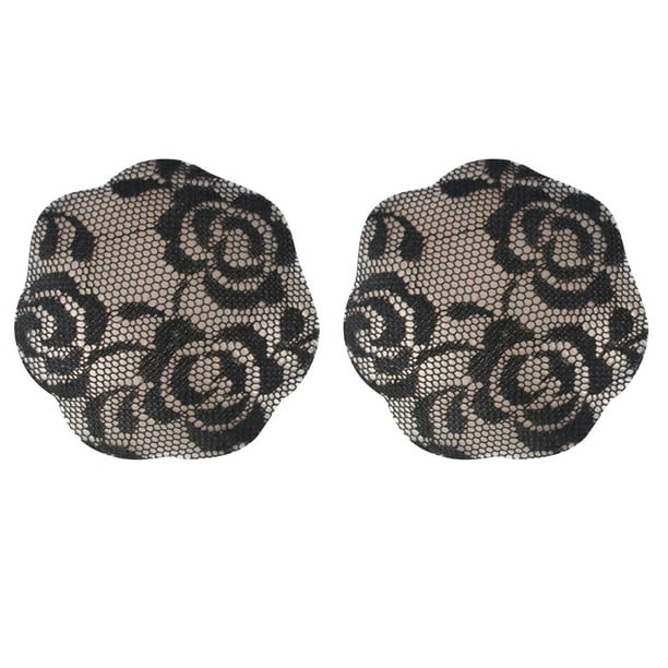Womens Lace Silicone Pasties Breast Petals Reusable Adhesive Silicone