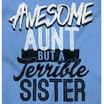 thumbnail image 2 of Best Awesome Crazy Sister Cute Funny Women's T Shirt Ladies Tee Brisco Brands 2X, 2 of 6