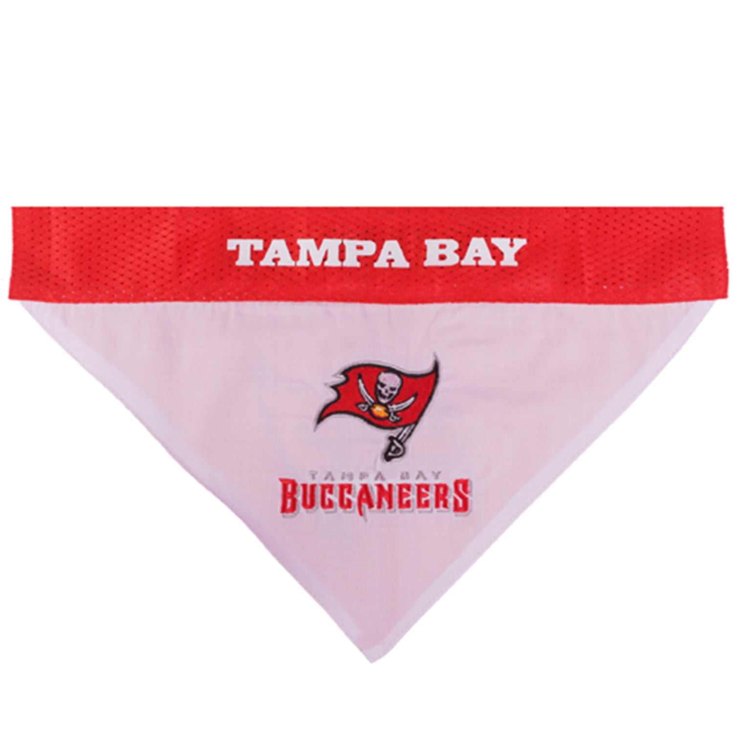 Pets First Nfl Tampa Bay Buccaneers Reversible Bandana -Home & Away Mesh & Premium Embroidery For Dogs & Cats