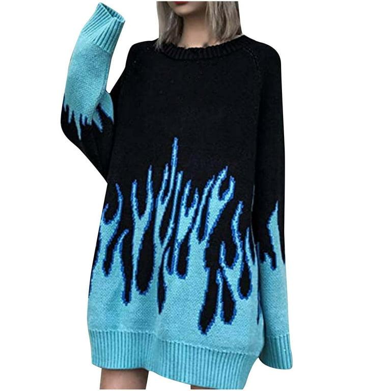 Blue shop flame jumper