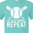 thumbnail image 4 of Inktastic Grunge Eat Sleep Baseball Repeat T-Shirt, 4 of 5