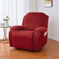 thumbnail image 1 of Housse Extensible pour Fauteuil Inclinable 2024 Housse de Canapé Simple Protecteur de Meubles Élastique Violet 1 Place, 1 of 8