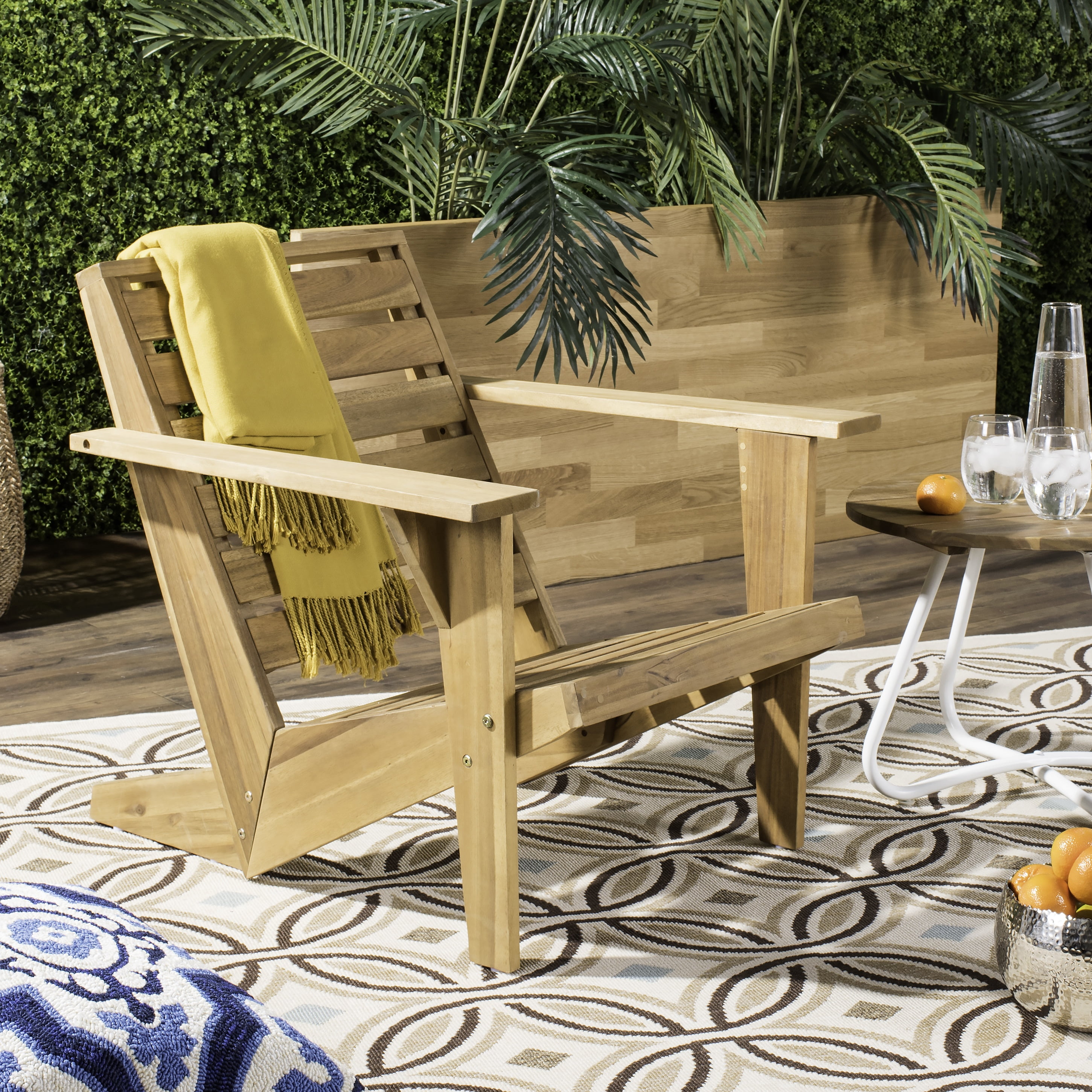 Safavieh Lanty Outdoor Patio Adirondack Chair - Natural