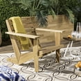 thumbnail image 3 of Safavieh Lanty Outdoor Patio Adirondack Chair - Natural, 3 of 10