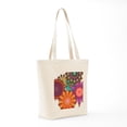 thumbnail image 7 of CafePress - Funky Flowers Tote Bag - Unisex Canvas Tote Bag, Beige, 1-Piece, 7 of 7