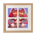 thumbnail image 1 of Squirrel USA America Rose Frame Wall Tabletop Display 4 Openings Picture, 1 of 3